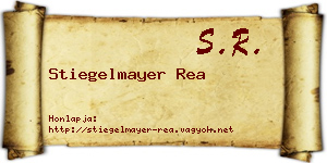 Stiegelmayer Rea névjegykártya